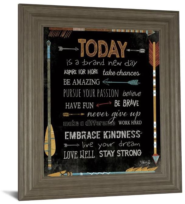 Classy Art Â Today Is a Brand New Day by Marla Rae Wall Art-1