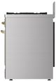 Ilve® Majestic III 30" Stainless Steel Pro Style Dual Fuel Liquid Propane Range with Solid Door and Brass Trim-3