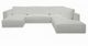 VIG Furniture Divani Casa Lulu 4-Piece White Modular Sectional Sofa with Left Arm Facing Chaise-0