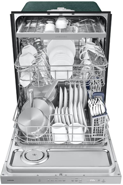 Samsung 24" Fingerprint Stainless Steel Top Control Built-In Dishwasher with AutoRelease™ Door-3