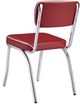 Coaster® Retro 5-Piece Red/White Round Dining Table Set-3