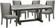 Elements International Everdeen 5-Piece Gray/White Dining Set-0