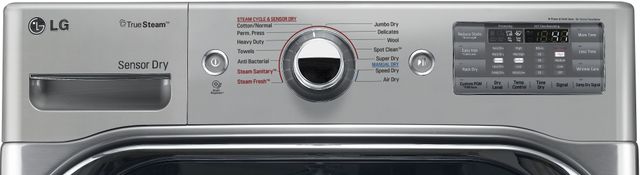 LG 9.0 Cu. Ft. Graphite Steel Front Load Electric Dryer-3