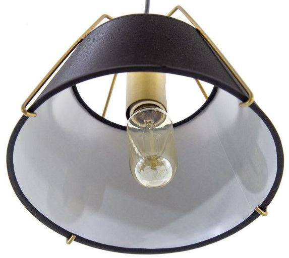 YHD Studio Black/Soft Gold 1-Light Pendant Lighting-4
