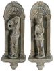 A & B Home 2-Piece Gray Wall Decor Set-0