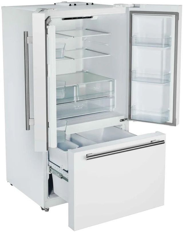 FORNO® Rivello 36 in. 27.4 Cu. Ft. White French Door Refrigerator-4