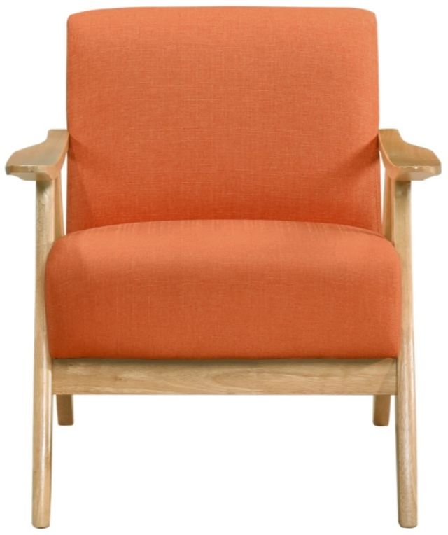 Homelegance® Damala Orange/Natural Accent Chair-2