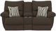 American Wholesale Furniture Lenny Chocolate Power Reclining Console Loveseat-0