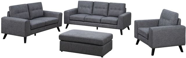 Mazin Furniture Evelyn Grey Upholstered Accent Chair-2