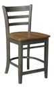 John Thomas Furniture® Dining Essentials Emily Coal/Hickory Ladder Back Counter Stool-0