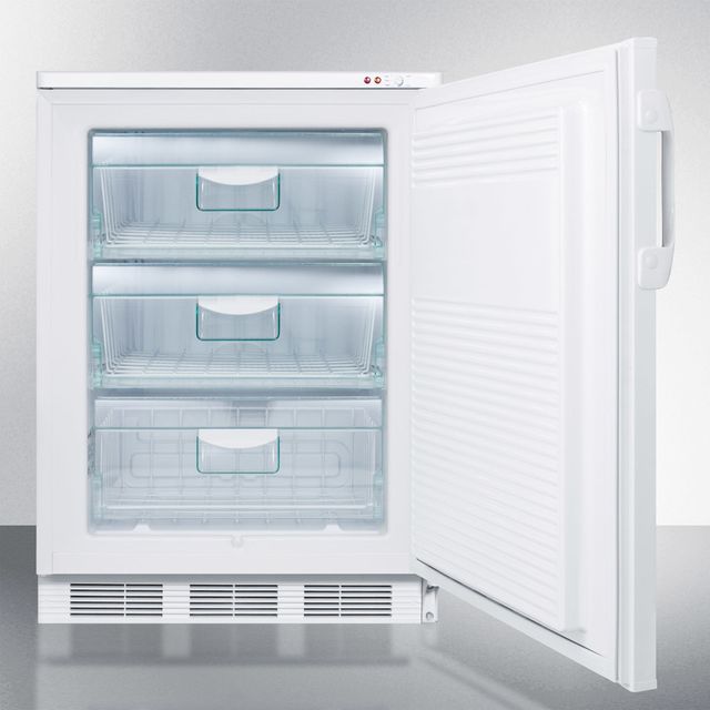 Accucold® 24" 3.2 Cu. Ft. White Upright Freezer-3