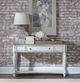 Liberty Furniture Magnolia Weathered Bark Sofa Table with Antique White Base-1