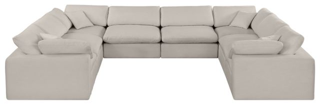 Meridian Furniture Comfy 8-Piece Beige Sectional-1