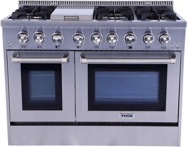 Thor Kitchen® 4 Piece Stainless Steel Dual Fuel Kitchen Package-3