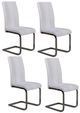 Global Furniture USA D915 4-Piece White Dining Chair Set-0