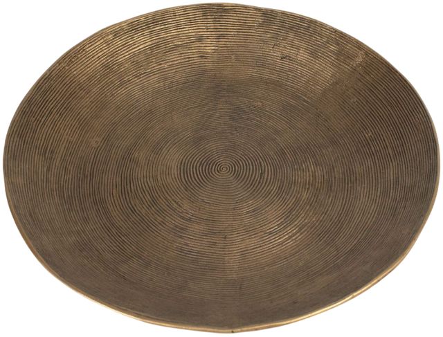 Uttermost® Stratum 2-Piece Antique Brass Round Bowls Set-4