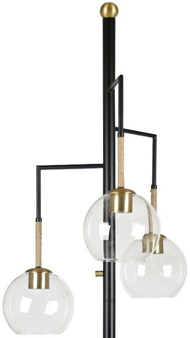 Crestview Collection Felicity Black Floor Lamp-1