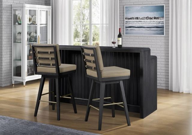 Bernards Elure Avenger Pumice/Peppercorn Counter Stool-1
