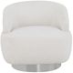 Fairfield® Customizable Jasper Swivel Chair with Nickel Metal Base-1