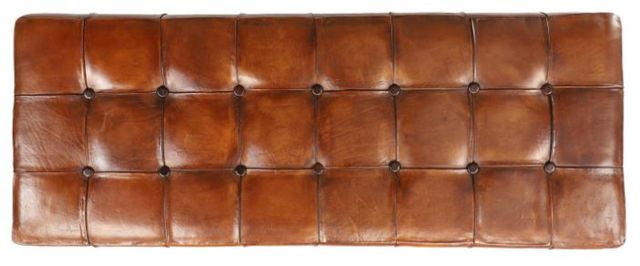 Deco Marche U Select Brown Tufted Upholstered Bench-1