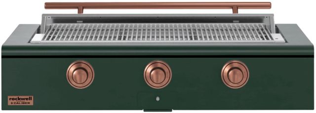 Caliber™ Rockwell Social 3-Burner Emerald Built-In Natural Gas Grill with Copper Hardware-0