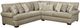 Corinthian Furniture Bryant 2-Piece Raffia Curved Sectional-0