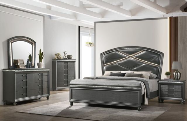 Crown Mark Adira Dark Gray Bed-2