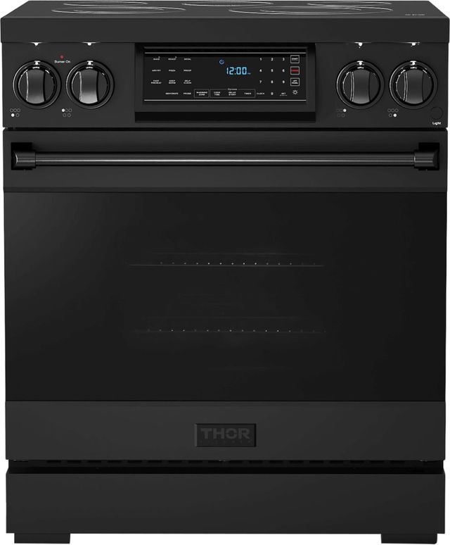 Thor Kitchen® Gordon Ramsay Series 30" Matte Black Pro Style Electric Range-0