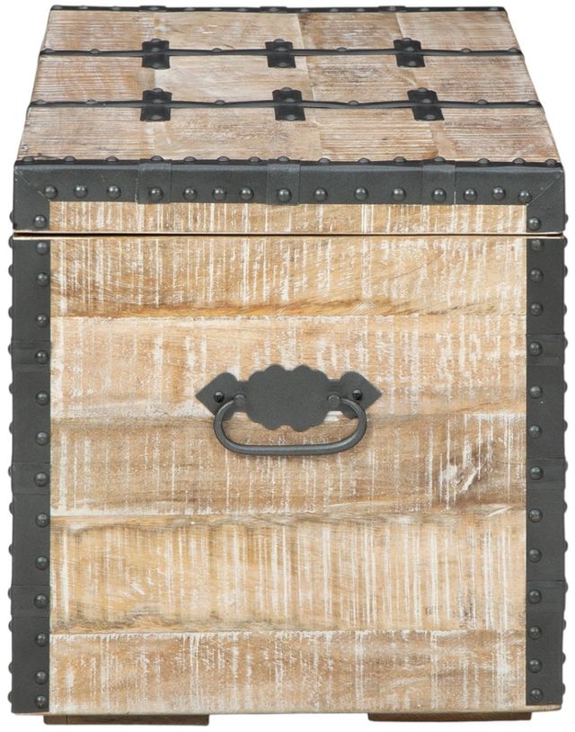 Signature Design by Ashley® Dartland Whitewash Storage Trunk-2
