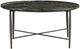 Crestview Collection Green Cocktail Table with Black Base-1