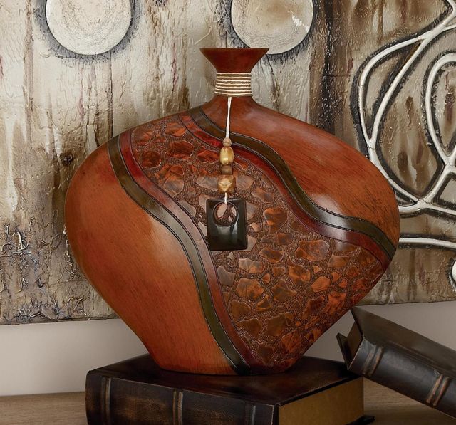 Deco Marche Brown Decorative Vase-3