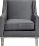 Elements International Augusta Otto Charcoal Chair-0