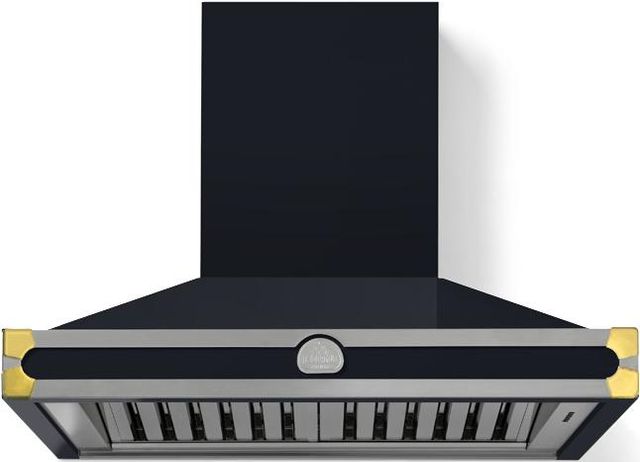 La Cornue CornuFé 90 AlberTine 36" Matte Black Wall Mounted Chimney Hood-0