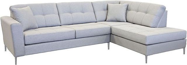 Edgewood Furniture Laporta Silver Left-Arm Facing Queen Sleeper Sectional-1