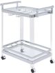 Coaster® Jefferson Clear 2-Tier Glass Serving Cart-0