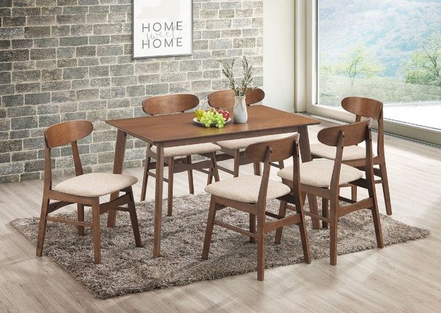 New Classic® Home Furnishings Morocco 7-Piece Brown/Natural Dining Table Set-1