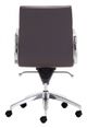 Zuo® Engineer Espresso Low Back Office Chair-3