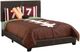 Monarch Specialties Inc. Dark Brown Faux Leather Full Bed-0