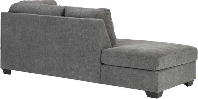 Benchcraft® Dalhart 2-Piece Charcoal Left-Arm Facing Sofa Sectional and Chaise-4