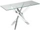 VIG Furniture Modrest Pyrite Modern Chrome/Clear Console Table-0