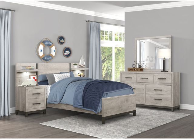 Homelegance® Zephyr Taupe Wall Panel for Nightstand-3