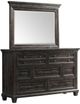 Elements International Morrison Dark Wood Mirror-1