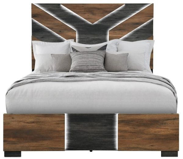 Global Furniture USA Optimus Black/Brown Youth Full Panel Bed-3