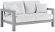 Signature Design by Ashley® Moonlight View Gray Aluminum/Fabric Outdoor Loveseat-0