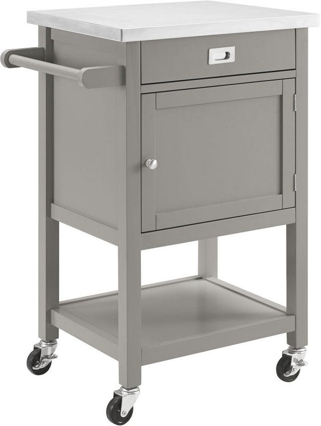 Linon Sydney Gray Apartment Cart-0