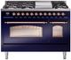 Ilve® Nostalgie II Series 48" Midnight Blue Pro Style Dual Fuel Range-0