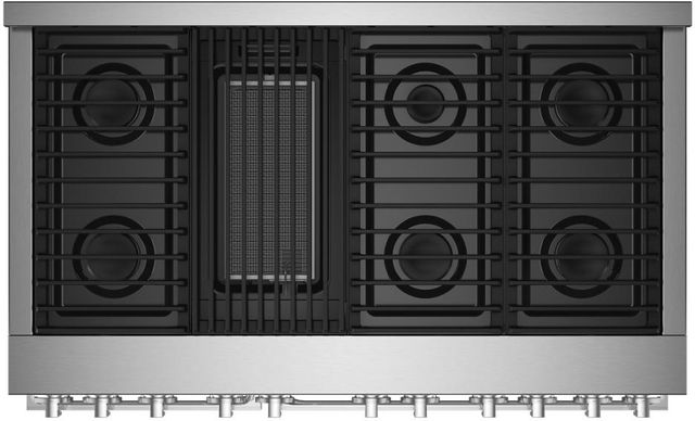 JennAir® Noir™ 48" Stainless Steel Pro Style Natural Gas Range with Grill-2