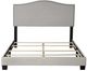 Bernards Darcy Beige Upholstered Queen Panel Bed-2