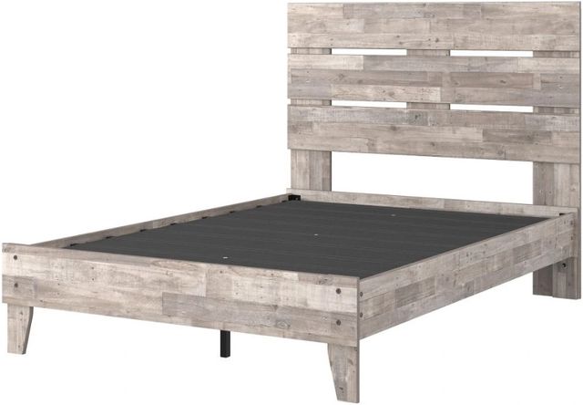 Signature Design by Ashley® Neilsville Whitewash Full Panel Platform Bed-3