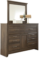 Signature Design by Ashley® Juararo 3-Piece Dark Brown Queen Poster Bed Set-3
